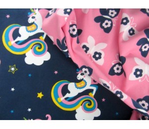 Jersey - Schmetterlinge rosa